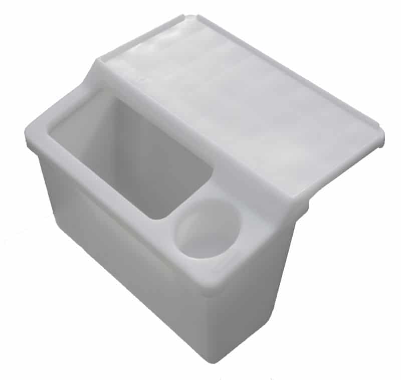 Oceansouth Gunwale Mounted Tackle Storage Bin With Integrated Cutting Board  - Terrace Boating & Leisure Centre