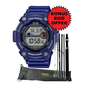 Casio Tide Watch with Fishing Rod