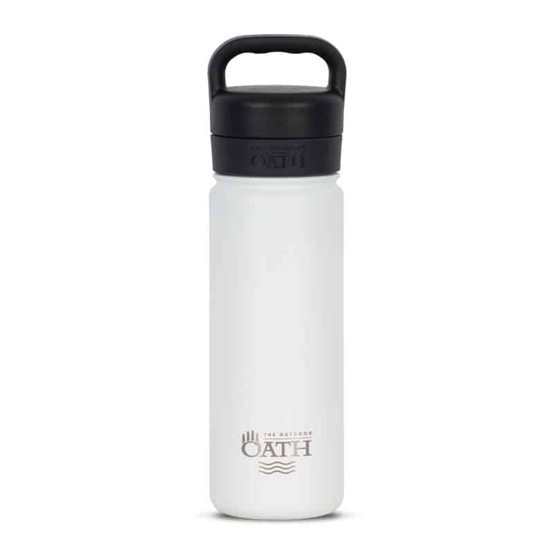 The Outdoor Oath 530ml Stainless Steel Bottle - White Haven