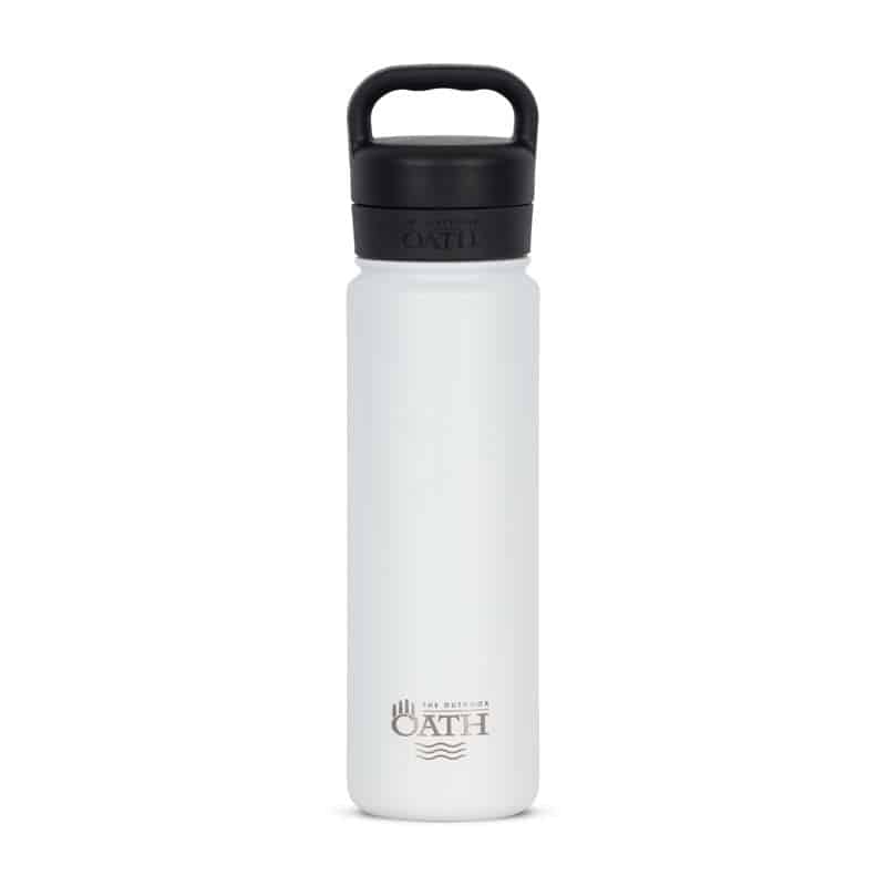 The Outdoor Oath 700ml Stainless Steel Bottle - White Haven