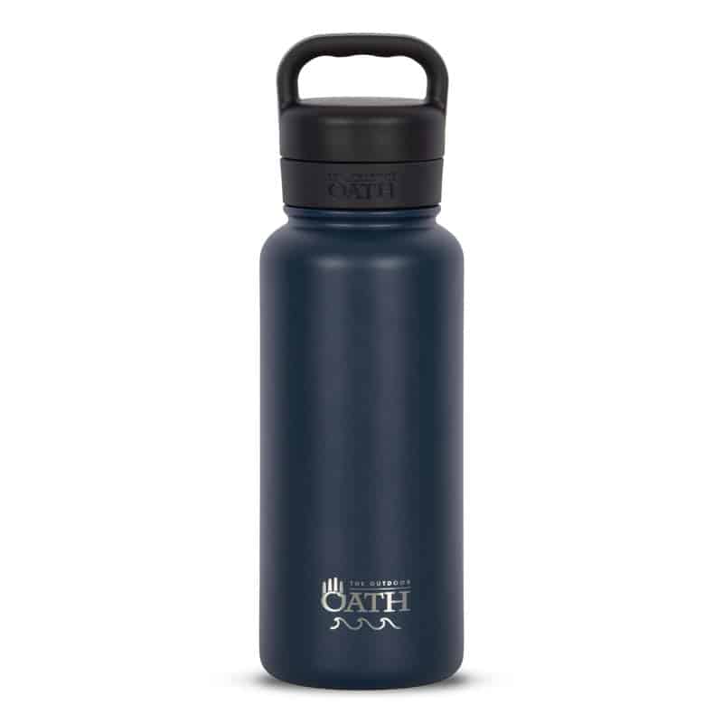 The Outdoor Oath 960ml Stainless Steel Bottle - Tasman Blue