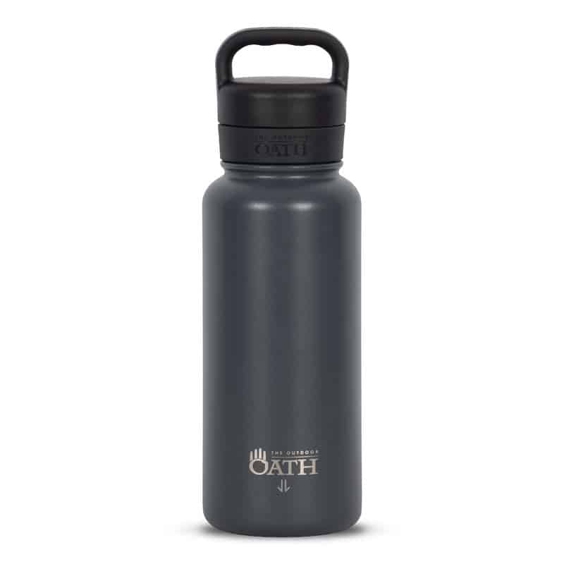 The Outdoor Oath 960ml Stainless Steel Bottle - Eastern Grey