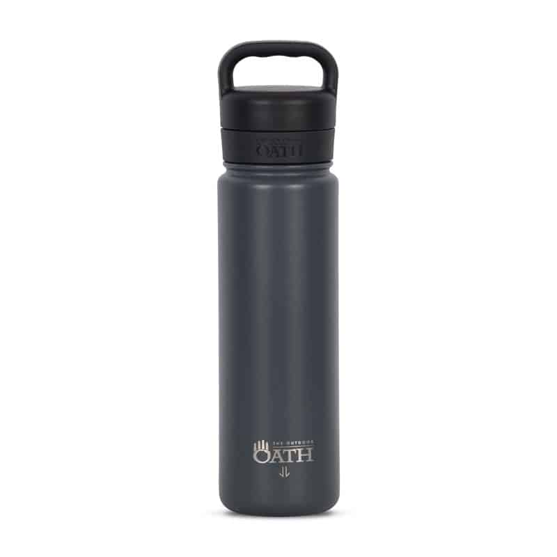 The Outdoor Oath 700ml Stainless Steel Bottle - Eastern Grey