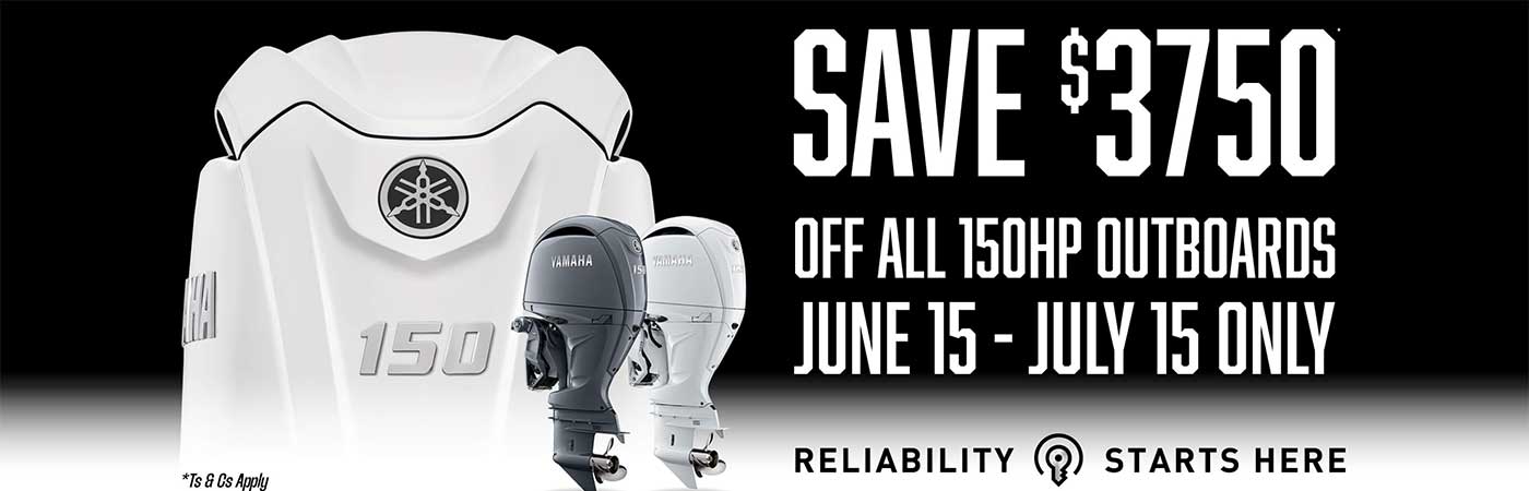 Yamaha 150hp outboard deals at Terrace Boating!